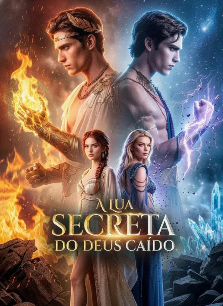 Capa do mini dorama A Lua Secreta do Deus Caído