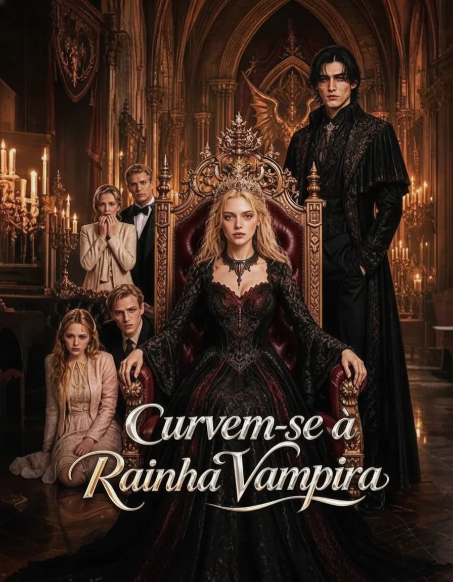 Capa de Curvem-se a Rainha Vampira