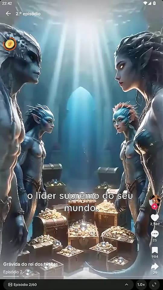Miniatura da Parte 01 de Grávida do Rei dos Tritões